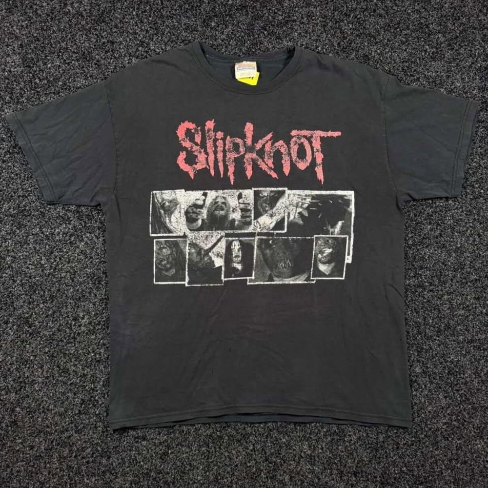 Vintage Slipknot Shirt Large 22x27 Iowa Era Faces 9 Masks Y2K Metal Band Tee